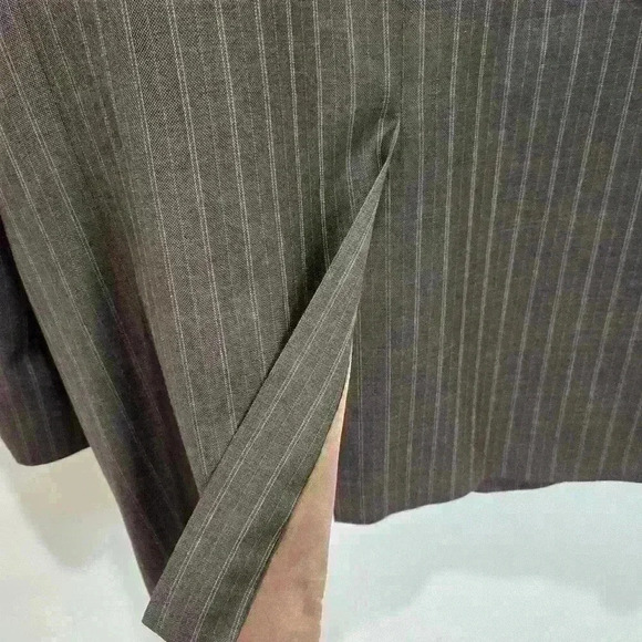 Hickey Freeman Vintage Men's 44R Jacket Sport Coat Wool Cashmere Brown Pinstripe - Picture 10 of 16